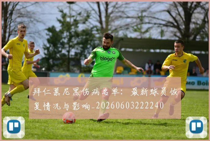 拜仁慕尼黑伤病名单:最新球员恢复情况与影响_20260603222240